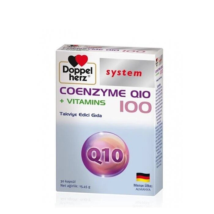 Doppelherz System Coemzyme Q10 100mg Vitamins 30 Kapsül