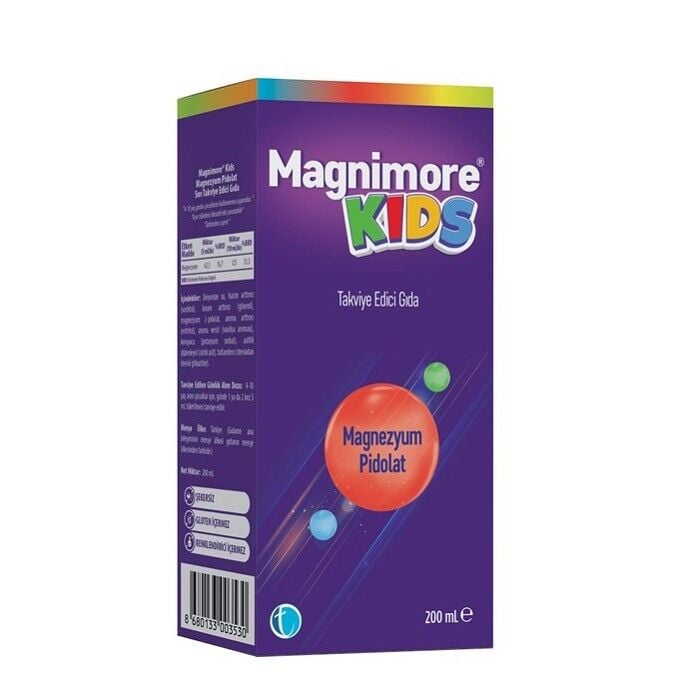 Magnimore Kids Magnezyum Pidolat 200ml Sıvı