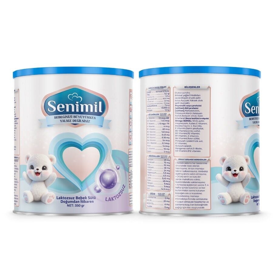 Senimil Laktozsuz Bebek Sütü 350 Gr
