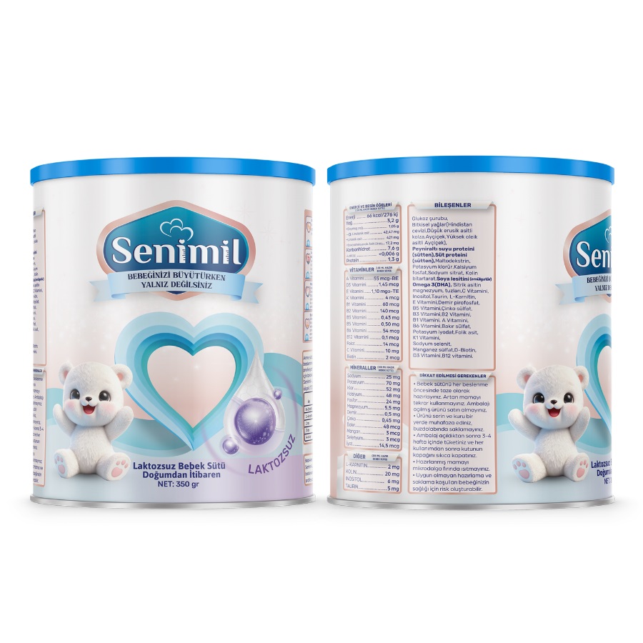 Senimil Laktozsuz Bebek Sütü 350 Gr