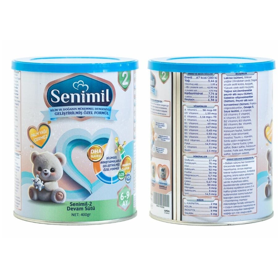 Senimil 2 Bebek Devam Sütü 6-9 Ay 400 Gr
