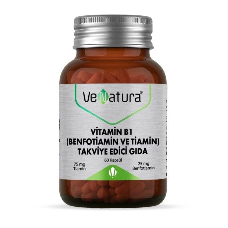Venatura Vitamin B1 (BENFOTIAMIN VE TIAMIN ) 60 Kapsül