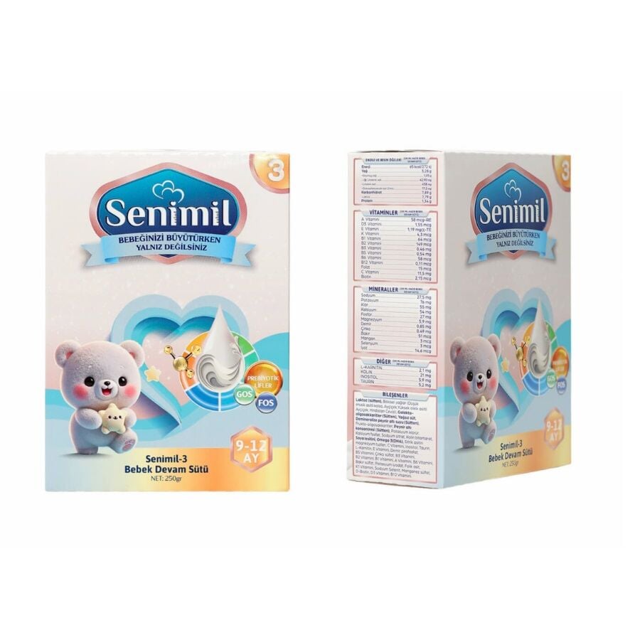 Senimil 3 Bebek Devam Sütü 9-12 Ay 250 Gr