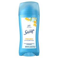 Secret Spring Breeze Scent Womens Invisible Solid Antiperspirant And Deodorant 73gr