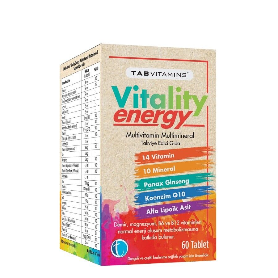 TabVitamins Vitality Energy 60 Tablet