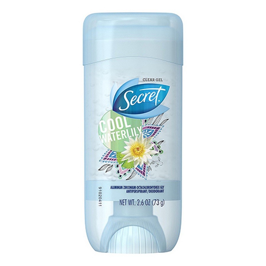 Secret Fresh Antiperspirant And Deodorant Clear Gel, Cool Waterlily 73gr