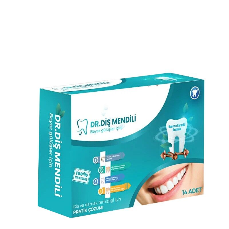 Dr. Diş Mendili Beyaz Gülüşler İçin 14lü