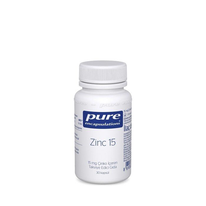 Pure Zinc 15mg Çinko 30 Kapsül