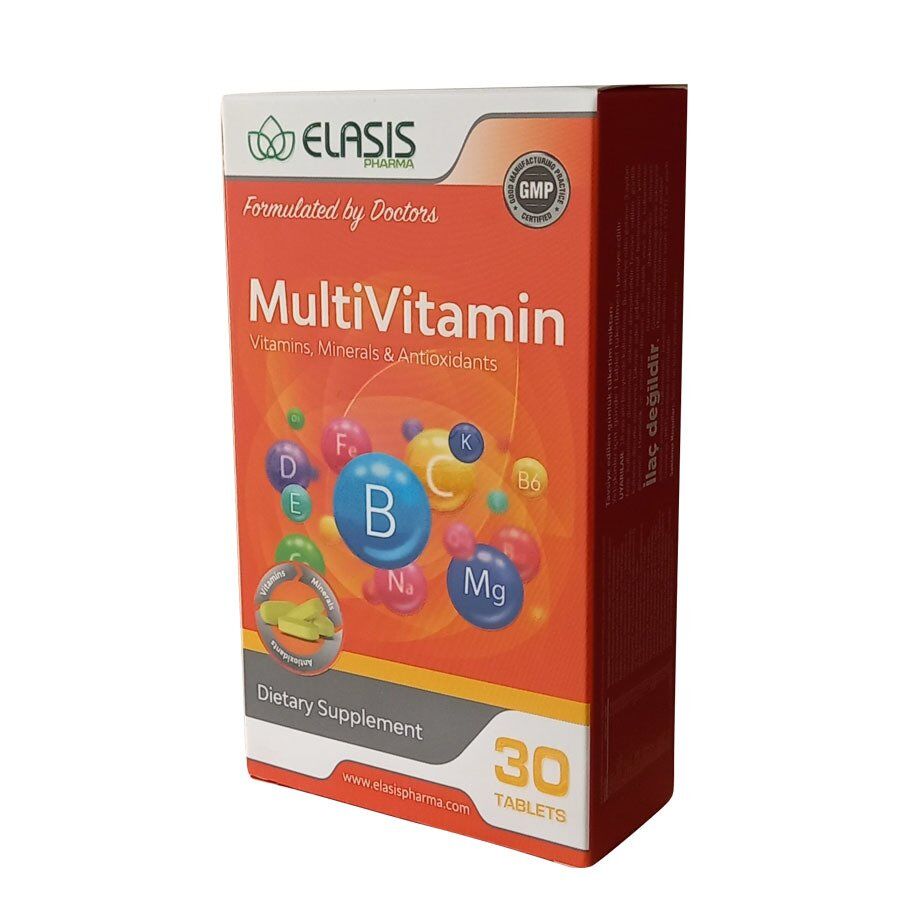 Elasis MultiVitamin Vitamin, Mineral ve Antioxidant 30 Tablet