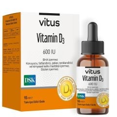 Vitus Vitamin D3 600 IU Damla 15ml