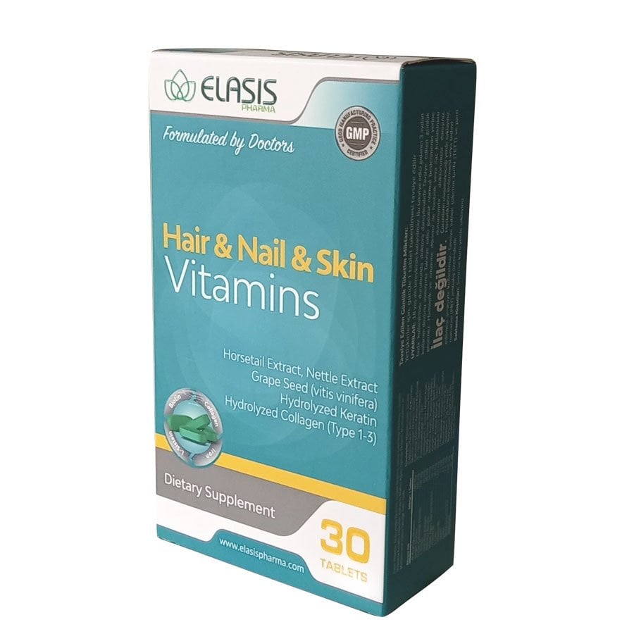 Elasis Hair Nail Skin Vitamins 30 Tablets