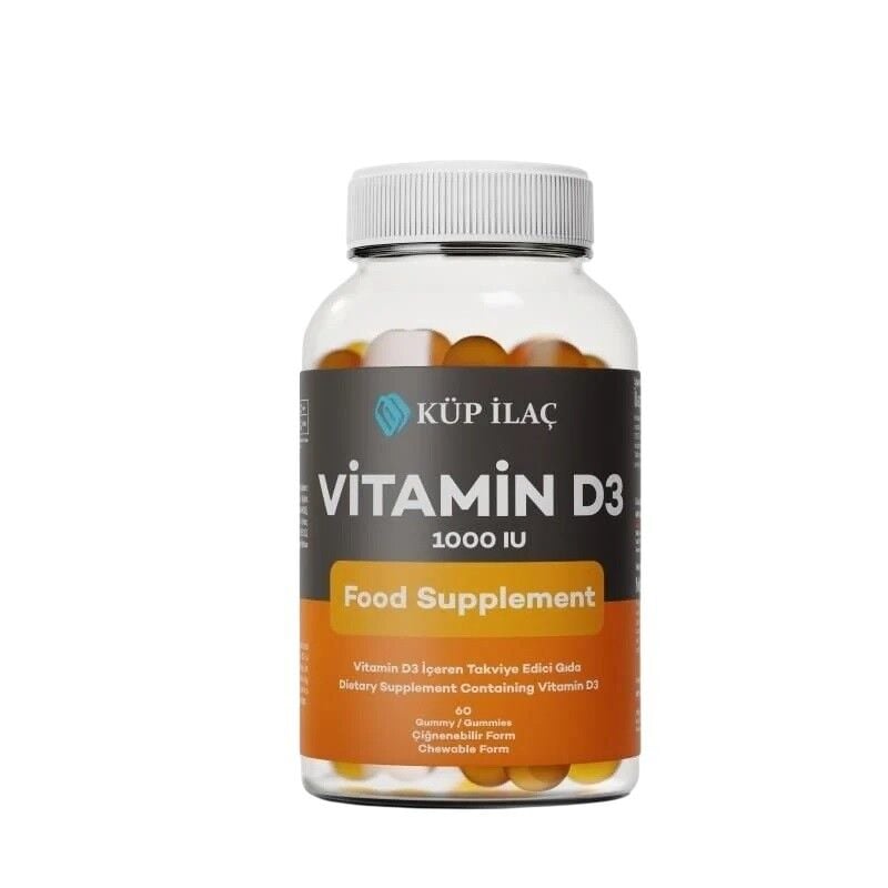 Pharmaser Vitamin D3 1000IU 60 Gummies (Küp İlaç)