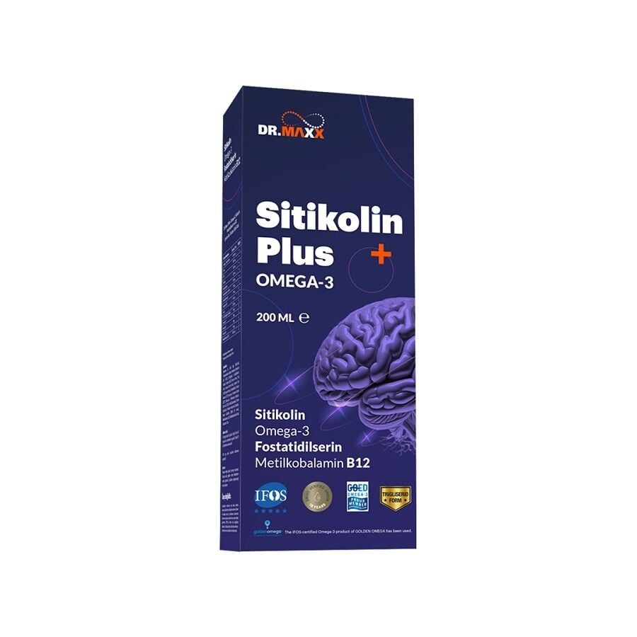 Dr.Maxx Sitikolin Plus Omega 3 Şurup 200ml