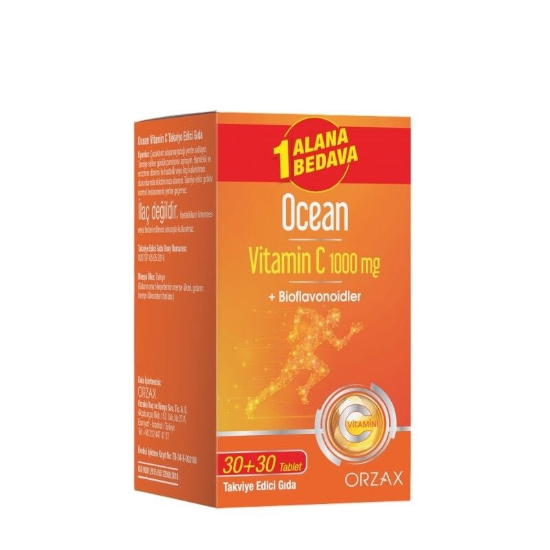 Ocean Vitamin C 1000 Mg 30+30 Tablet 1 Alana 1 Bedava