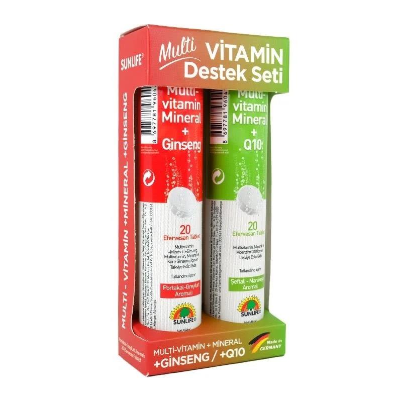 SunLife Multivitamin Destek Seti 20+20 Efervesan Tablet