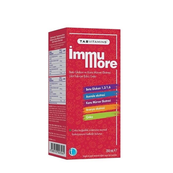 Tab Vitamins İmmumore Beta Glukan Likit 200ml