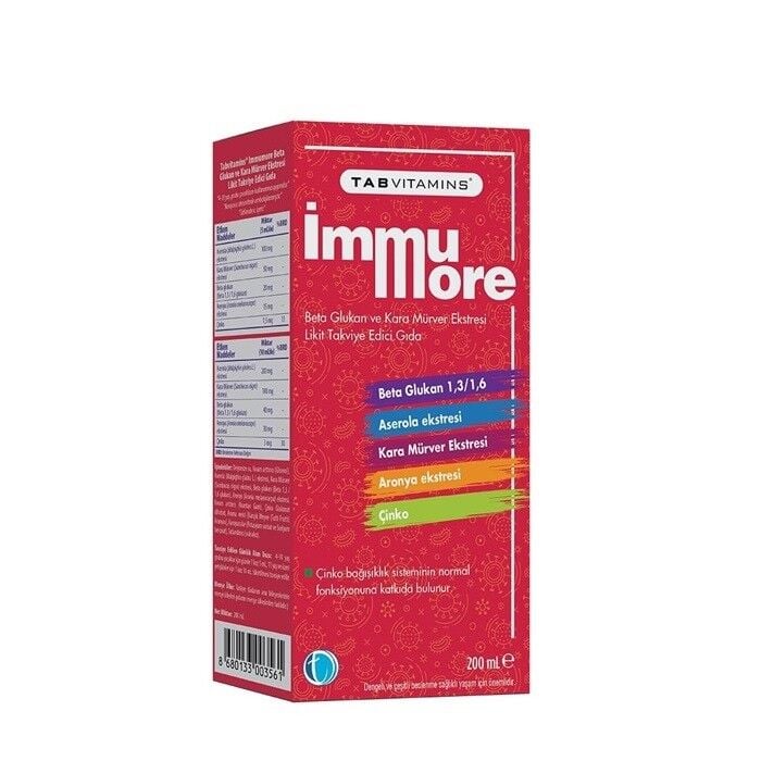 Tab Vitamins İmmumore Beta Glukan Likit 200ml