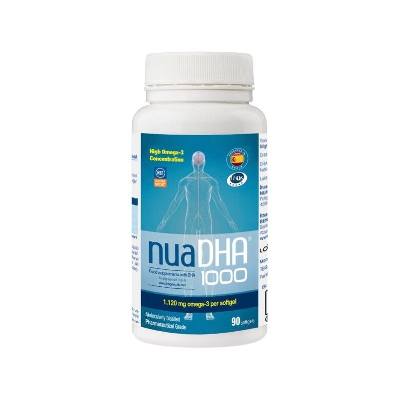 NUA DHA 1000 Omega-3 90 Kapsül