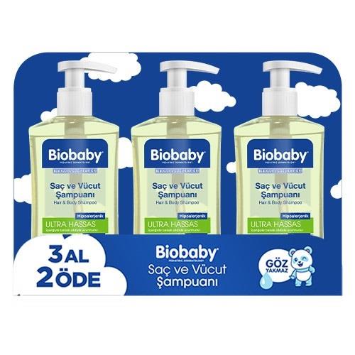 Biobaby Saç ve Vücut Şampuanı 3 al 2 öde