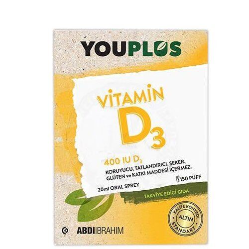 YouPlus Vitamin D3 400IU 20ml Oral Sprey