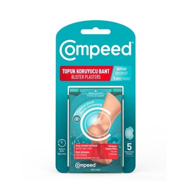 Compeed Topuk Koruyucu Bant Şeffaf 5li