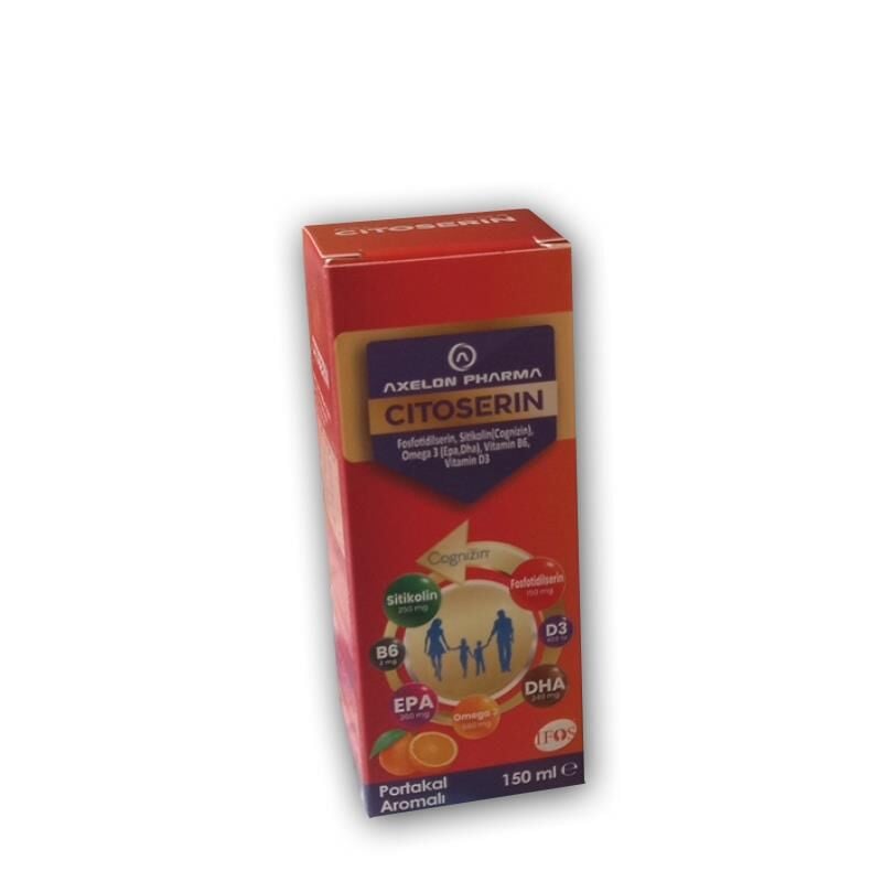 Axelon Citoserin Sıvı Şurup 150 ML Portakal Aromalı