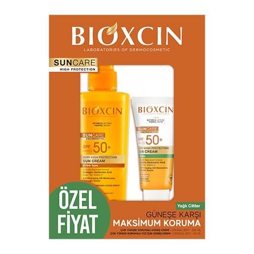 Bioxcin SUNCARE Krem + Sprey  KOFRE Yağlı Cilt