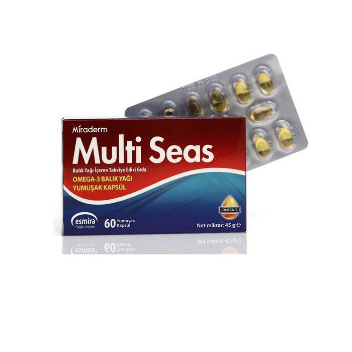 Miraderm Multi Seas Omega 3 Balık Yağı 60 Kapsül