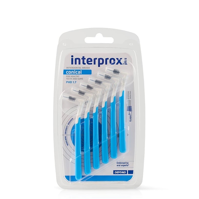 Interprox Plus Conical PHD 1.7 Arayüz Fırçası 6 Adet MAVİ