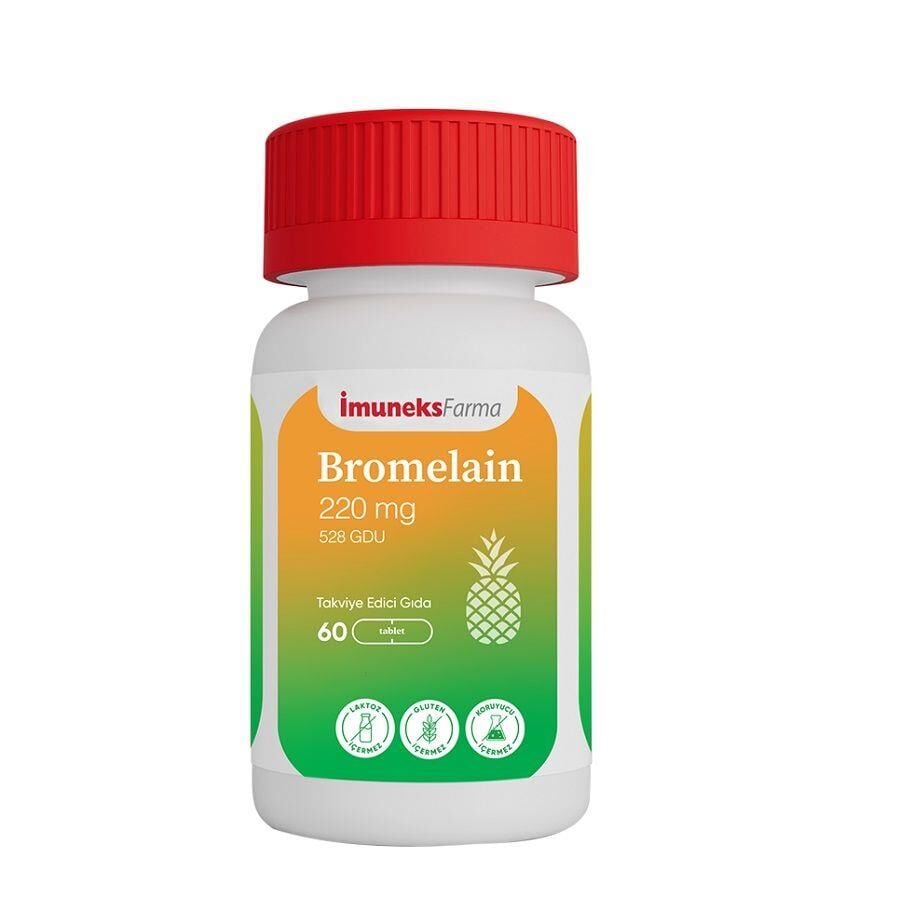 İmuneks Farma Bromelain 220 MG 60 Kapsül