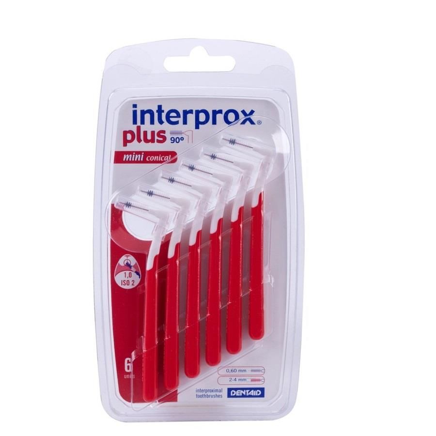 Interprox Plus Mini Conical Arayüz Fırçası 6 Adet KIRMIZI