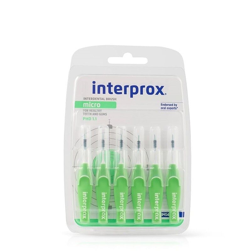 Interprox Interproximal Micro PHD 1.1 Arayüz Fırçası 6 Adet YEŞİL
