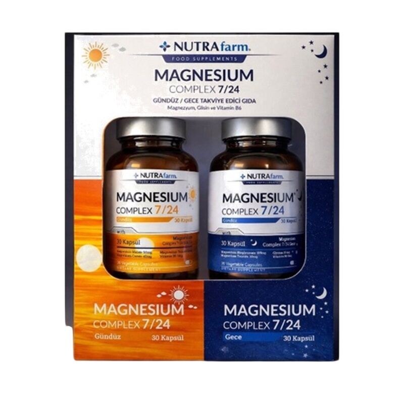 Nutrafarm Magnesium Complex Gece + Gündüz 60 Kapsül