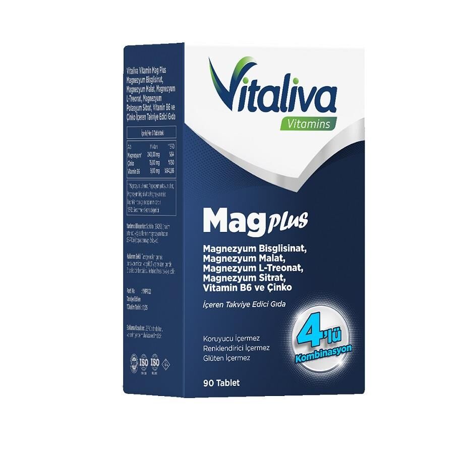 Vitaliva Vitamins MagPlus 90 Tablet
