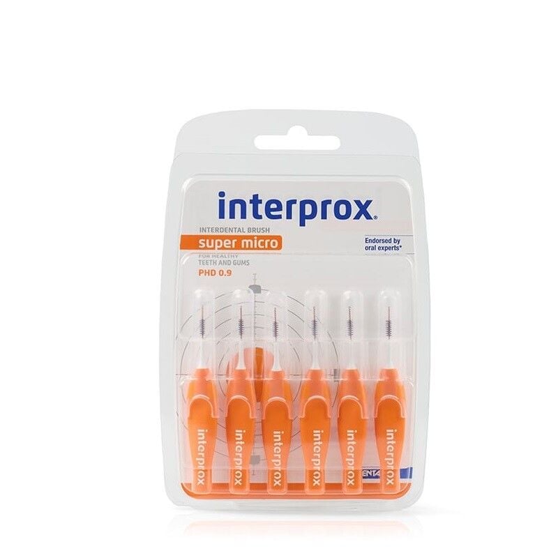Interprox Interproximal Süper Micro 0.9mm Arayüz Fırçası 6 Adet TURUNCU