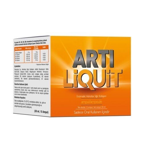 Artı Liquit 30ml 15 Oral Flakon - Enzimatik Hidrolize Sığır Kollajeni