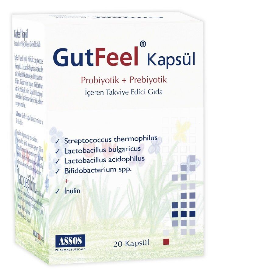 Gutfeel Probiyotik + Prebiyotik 20 Kapsül