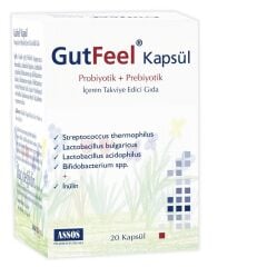 Gutfeel Probiyotik + Prebiyotik 20 Kapsül