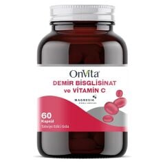 Onvita Demir Bisglisinat Vitamin C 60 Kapsül