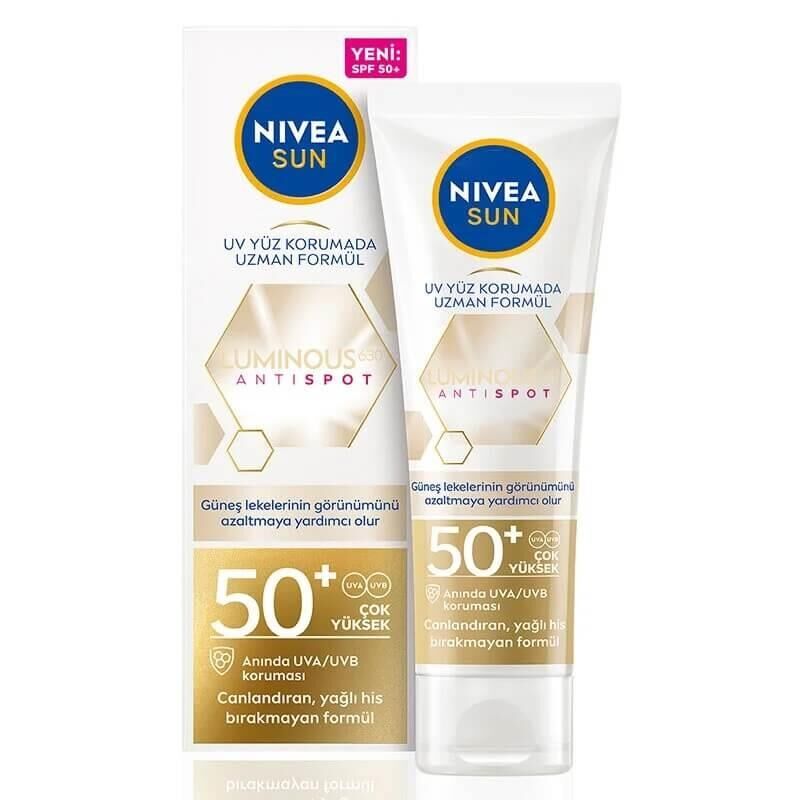 Nivea Sun Luminous630 Leke Karşıtı Güneş Koruyucu Yüz Kremi 50SPF 40ml