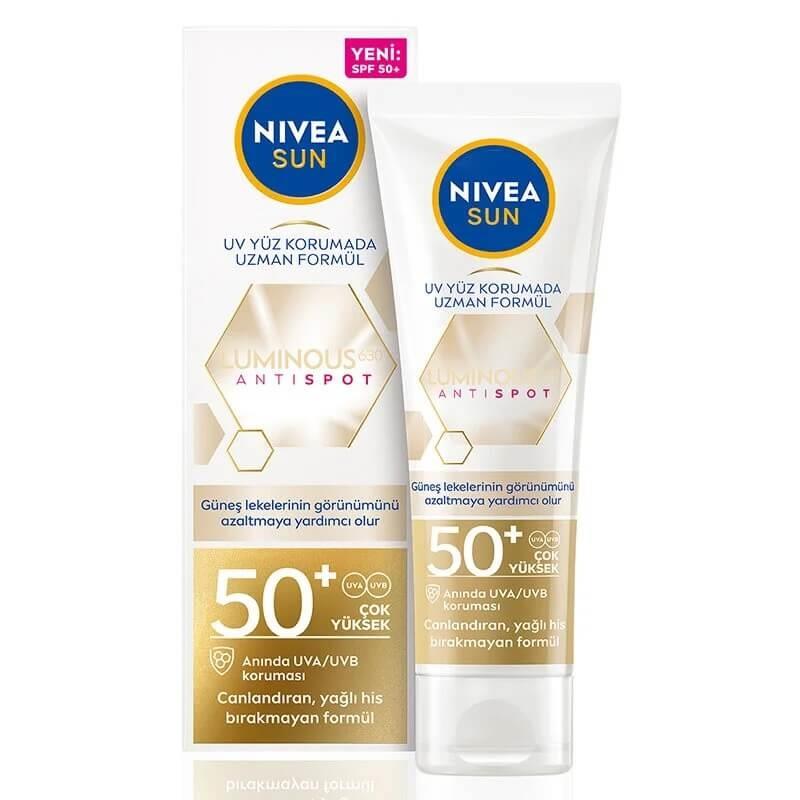 Nivea Sun Luminous630 Leke Karşıtı Güneş Koruyucu Yüz Kremi 50SPF 40ml