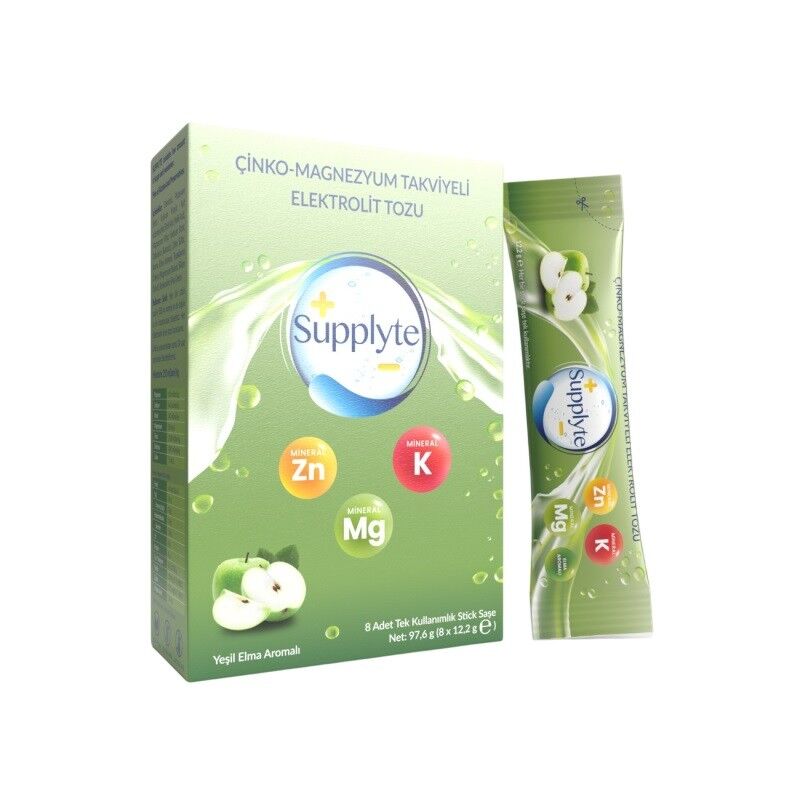 Supplyte Çinko Magnezyum Takviyeli Elektrolit 8 Saşe Sade