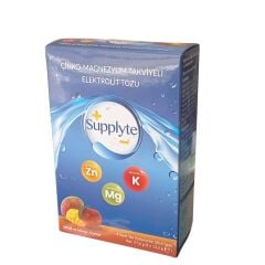 Supplyte Çinko Magnezyum Takviyeli Elektrolit 8 Saşe Şeftali Mango Aromalı