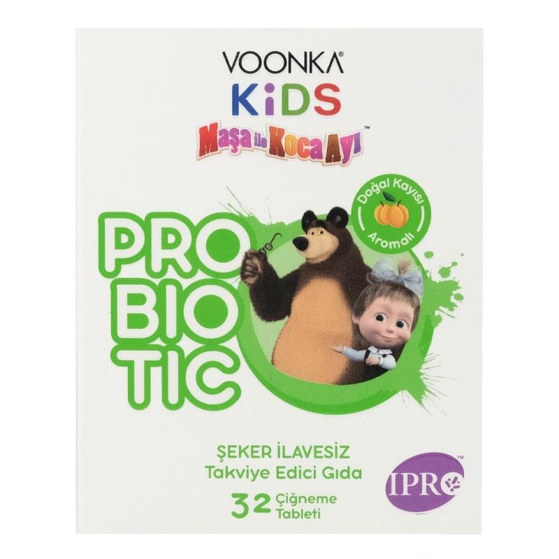Voonka Maşa ile Koca Ayı Probiyotik 32 Çiğneme Tableti