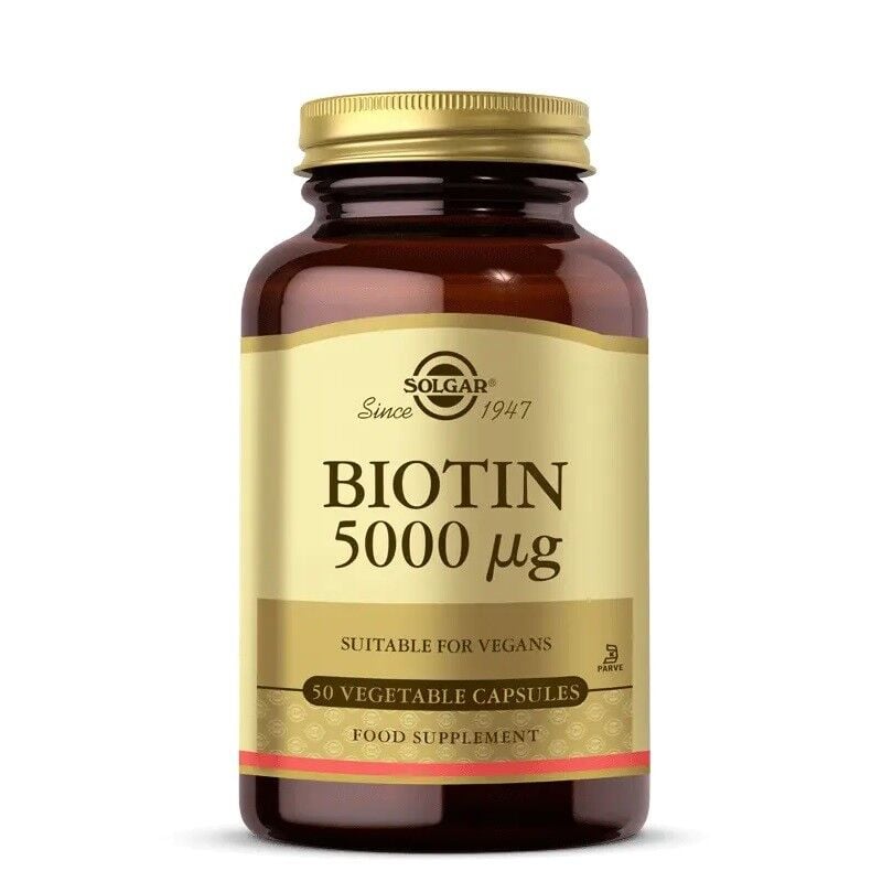 Solgar Biotin 5000mcg 50 Kapsül