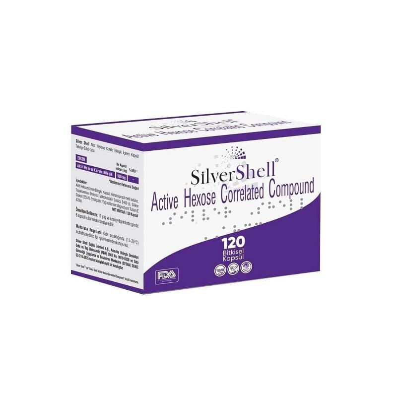 Silver Shell Aktif Heksoz Korele Bileşik 500mg 120 Kapsül