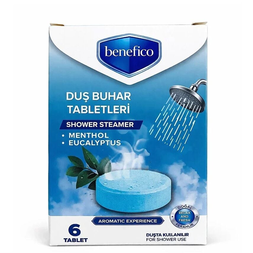 Benefico Mentol Duş Buhar Tableti 6lı