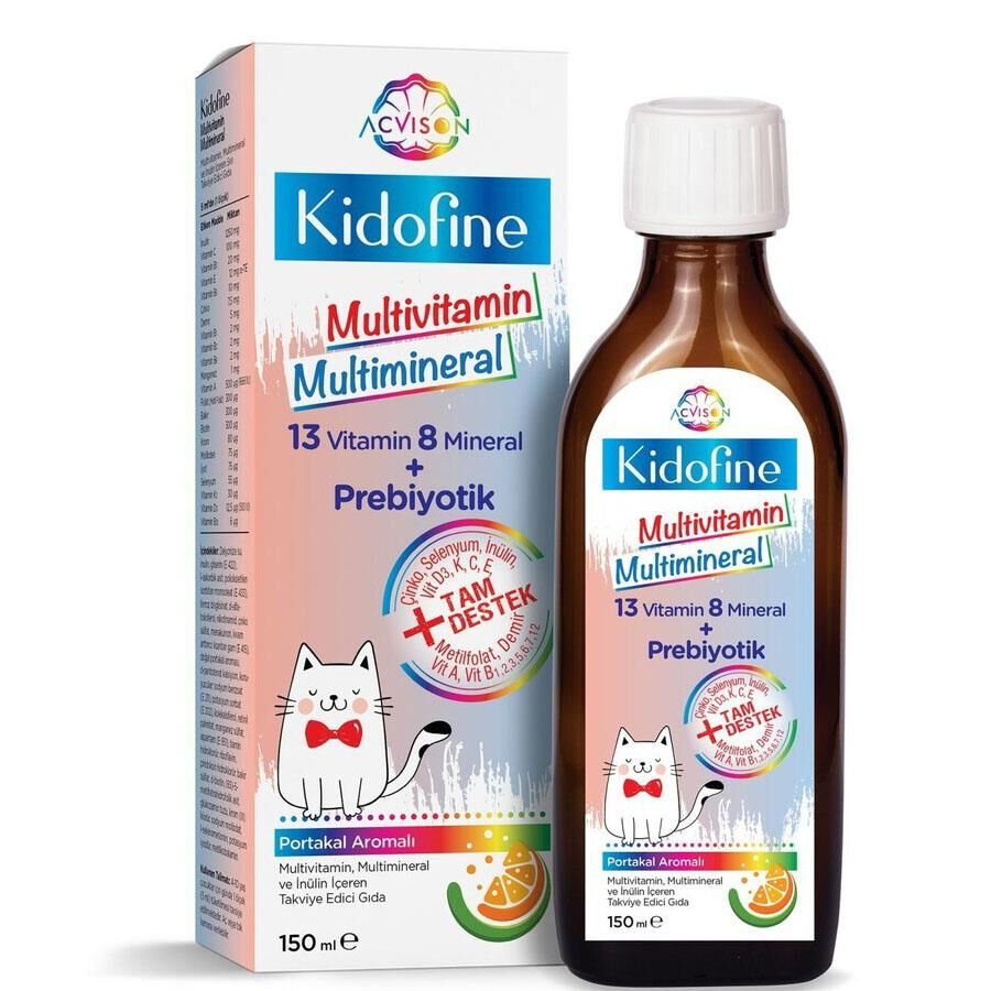 Acvison KidoFine Multivitamin Sıvı 150ml Şurup
