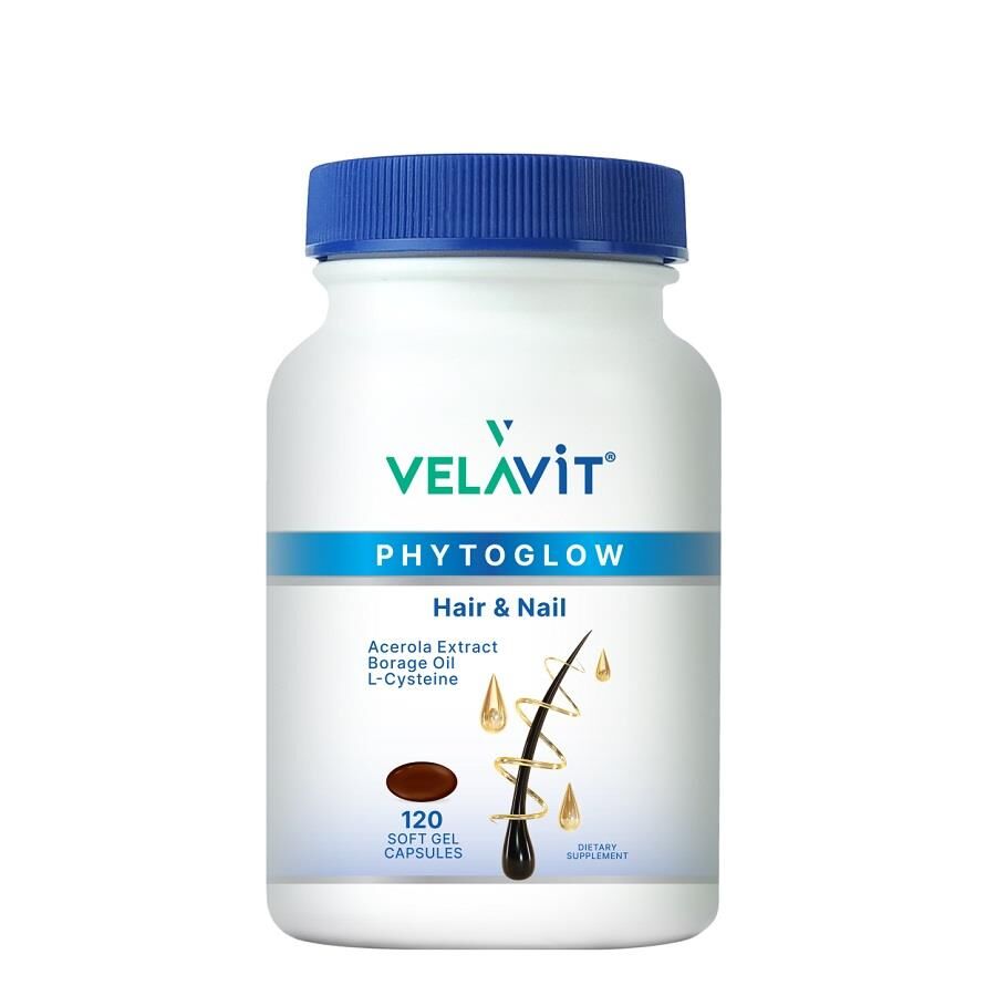 Velavit PHYTOGLOW HAIR NAIL 120 Softgel Capsule