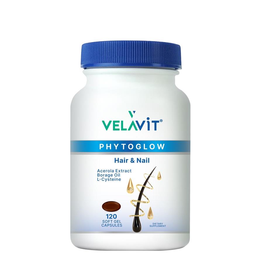 Velavit PHYTOGLOW HAIR NAIL 120 Softgel Capsule